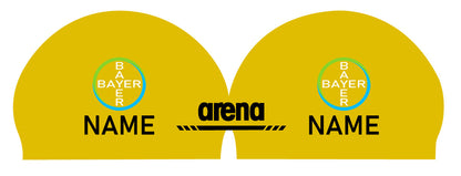 Personalisierte Schwimmkappe – mit Deutschland-Fahne, eigenem Namen & eigenem Vereinslogo – 000400 – ARENA 3D SOFT WETTKAMPF BADEKAPPE DEUTSCHLANDKAPPE / DEUTSCHLAND BADEKAPPE