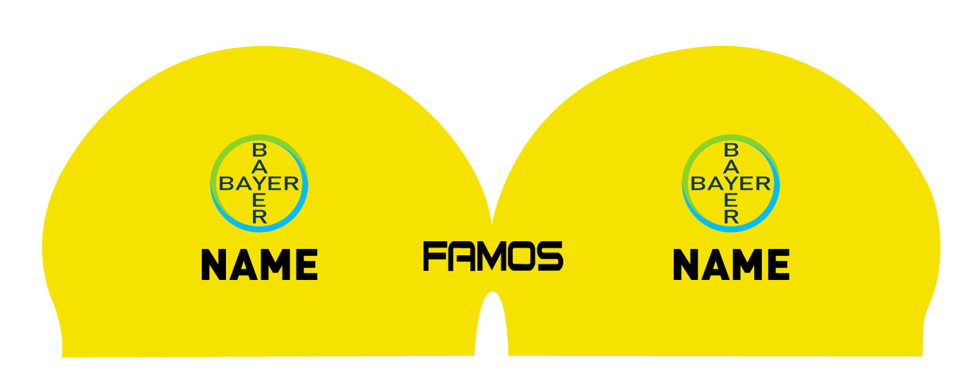 Personalisierte Schwimmkappe – mit Deutschland-Fahne, eigenem Namen & eigenem Vereinslogo – 000500 – FAMOS BADEKAPPE TRAININGSKAPPE DEUTSCHLANDKAPPE / DEUTSCHLAND BADEKAPPE