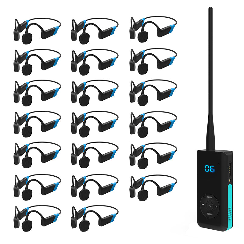 Knochenschall-Kopfhörer · Trainingskopfhörer · Trainingsfunkgerät · IPX69 wasserdicht · Bluetooth · MP3 · Speicherkarte