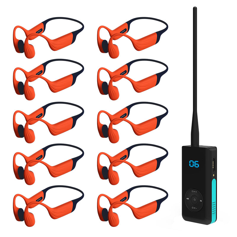 Knochenschall-Kopfhörer · Trainingskopfhörer · Trainingsfunkgerät · IPX69 wasserdicht · Bluetooth · MP3 · Speicherkarte