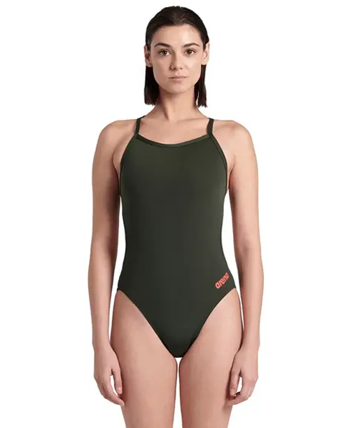 ARENA TEAM CHALLANGE BACK SOLID BADEANZUG 004766 Damen Swimsuit Women hoch geschnitten