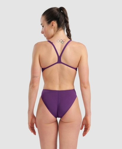 ARENA TEAM CHALLANGE BACK SOLID BADEANZUG 004766 Damen Swimsuit Women hoch geschnitten