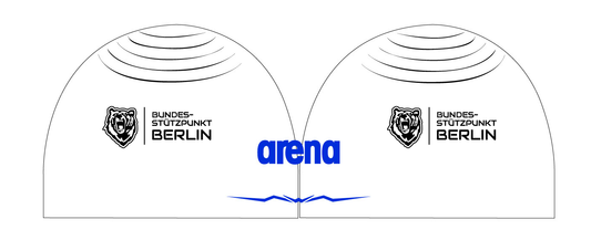 Berlin Stützpunkt Badekappe Verein Schwimmkappe Arena Aquaforce Wave Kappe mit Namen Training Wettkampf