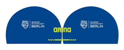 Berlin Stützpunkt Badekappe Verein Schwimmkappe Arena 3D Soft Kappe mit Namen Training Wettkampf