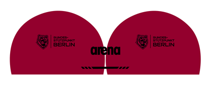 Berlin Stützpunkt Badekappe Verein Schwimmkappe Arena 3D Soft Kappe mit Namen Training Wettkampf