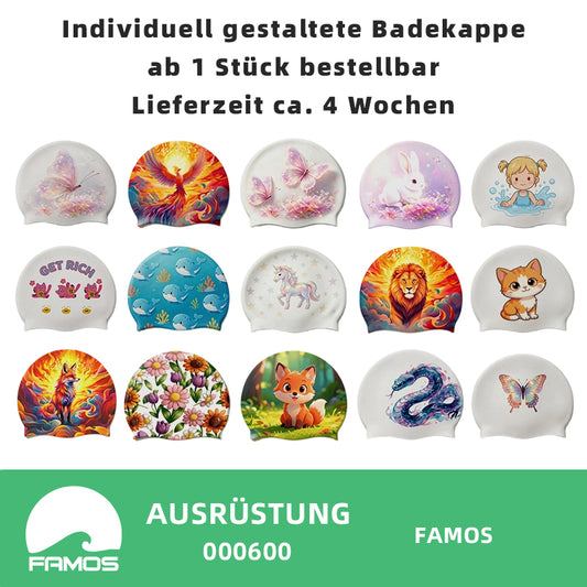 FAMOS Individuell gestaltete Badekappe ab 1 Stück bestellbar 000600