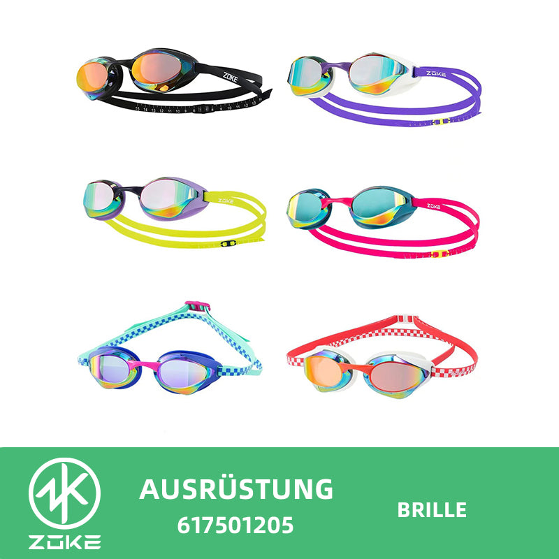 ZOKE Schwimmbrille Wettkampfbrille Mirror verspiegelt