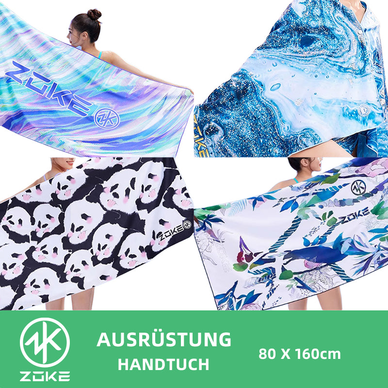 ZOKE Handtuch Towel Panda weiß schwarz