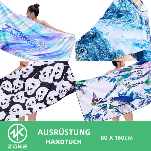 ZOKE Handtuch Towel Panda weiß schwarz