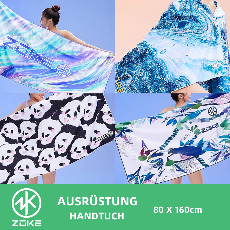 ZOKE Handtuch Towel Panda weiß schwarz